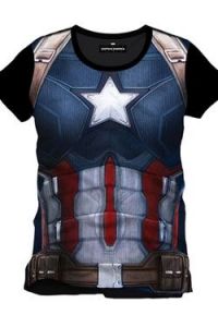 Captain America Civil War T-Shirt Cap Chest Size S