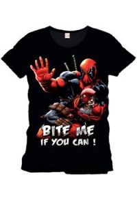 Deadpool T-Shirt Bite Me Size L