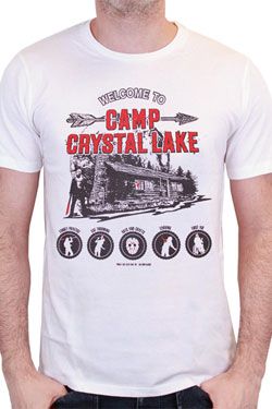 Friday the 13th T-Shirt Camp Crystal Lake White Size L CODI