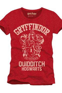Harry Potter T-Shirt Gryffindor Quidditch Size S Cotton Division