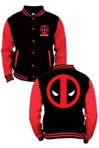 Marvel Comics Baseball Varsity Jacket Deadpool Size L