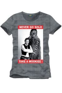 Star Wars T-Shirt Never Go Solo Size L