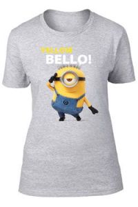 Minions Ladies T-Shirt Yellow Bellow Size XL