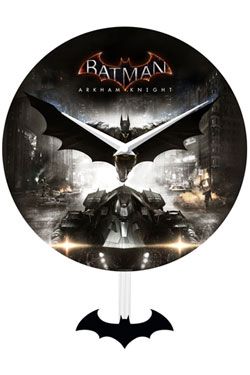 Batman Arkham Knight Wall Clock Swinging Bat Icon NJ Croce