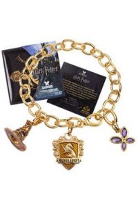 Harry Potter Charm Bracelet Lumos Hufflepuff (gold plated)