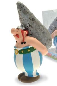 Asterix Bust Bank Obelix On Menhir 18 cm