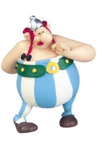 Asterix Figure Obelix with Flowers 7 cm