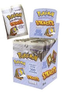 Pokemon Stickers Artbox 1999 Series 1 Display (30)