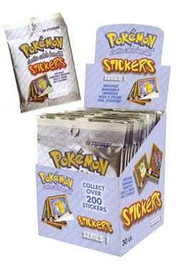 Pokemon Stickers Artbox 1999 Series 1 Display (30) Other