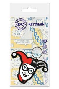 DC Comics Rubber Keychain Harley Quinn 6 cm Pyramid International