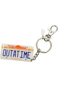 Back to the Future Metal Keychain Car Plate 7 cm
