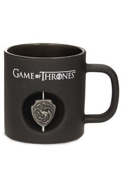 Game of Thrones Mug 3D Rotating Logo Targaryen Black Crystal SD Toys