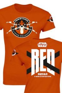 Star Wars Episode VII Ladies T-Shirt RED Squad Size XL