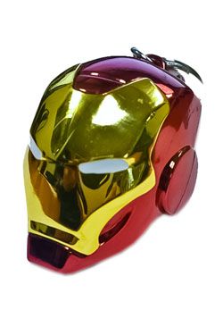 Marvel Comics Metal Keychain Iron Man Helmet Semic