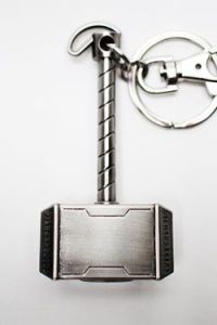 Marvel Comics Metal Keychain Thor Hammer