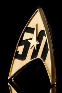 Star Trek Replica 1/1 50th Anniversary Magnetic Starfleet Badge