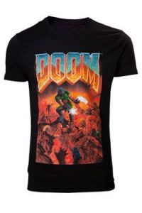 Doom T-Shirt Classic Boxart Size L Difuzed