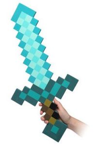 Minecraft Foam Replica 1/1 Diamond Sword 65 cm