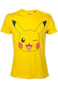 Pokemon T-Shirt Pikachu Winking  Size L