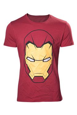 Marvel Comics T-Shirt Civil War Iron Man Mask Size M Bioworld