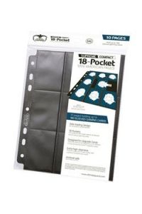 Ultimate Guard 18-Pocket Compact Pages Mini American Black (10)
