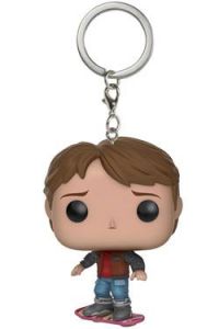 Back to the Future II Pocket POP! Vinyl Keychain Marty McFly on Hoverboard 4 cm