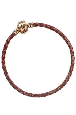 Fantastic Beasts Slider Charm Leather Bracelet brown Size XS Carat Shop, The