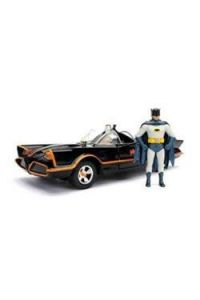 Batman Diecast Model 1/24 1966 Classic TV Series Batmobile with figure Jada Toys