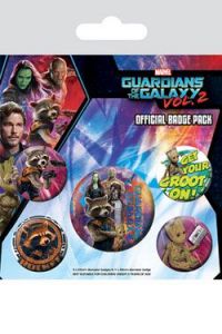 Guardians of the Galaxy Vol. 2 Pin-Back Buttons 5-Pack Rocket & Groot