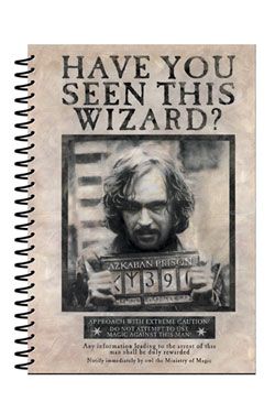 Harry Potter Notebook A5 Wanted Sirius Black Pyramid International
