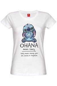 Lilo & Stitch Ladies T-Shirt Ohana Means Family Size M