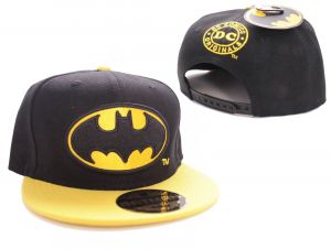 Batman Adjustable Cap Black Bat Logo Black Cotton Division