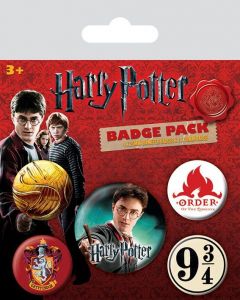 Harry Potter Pin-Back Buttons 5-Pack Gryffindor Pyramid International