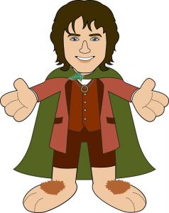 Lord of the Rings Plush Figure Frodo 25 cm Bleacher Creatures