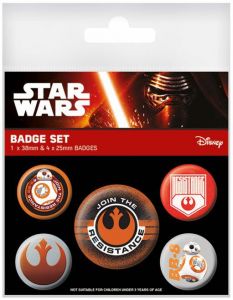 Star Wars Episode VII Pin Badges 5-Pack Join The Resistance Pyramid International