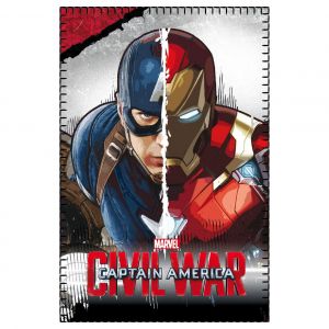 Captain America Civil War Fleece Blanket Captain America & Iron Man 100 x 150 cm Cerda