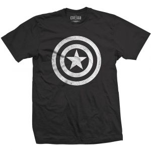 Captain America Civil War T-Shirt Basic Shield Distressed Size XXL Rock Off