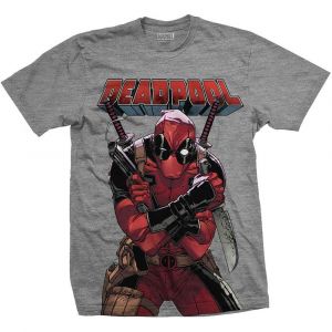 Deadpool T-Shirt Big Print Size XL Rock Off