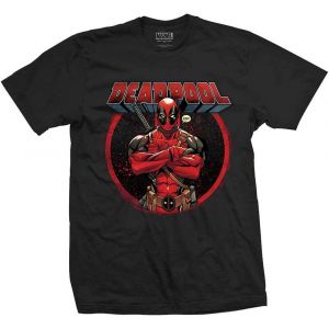 Deadpool T-Shirt Crossed Arms Size XL Rock Off