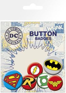 DC Comics Pin Badges 6-Pack Logos GB eye