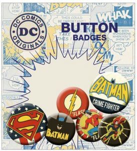 DC Comics Pin Badges 6-Pack Retro GB eye
