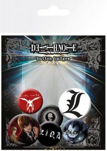 Death Note Pin Badges 6-Pack Mix GYE