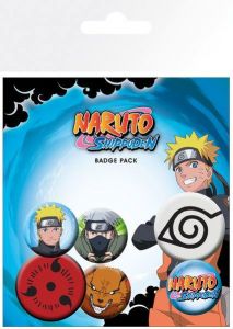 Naruto Shippuden Pin Badges 6-Pack Mix GB eye