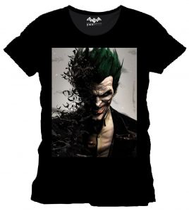 Batman Arkham Origins T-Shirt Joker Face black Size L CODI