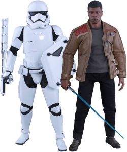 Star Wars Episode VII MMS Action Figure 2-Pack 1/6 Finn & First Order Riot Control Stormtrooper Hot Toys