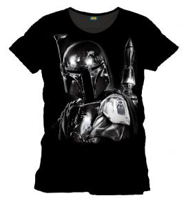 Star Wars T-Shirt Silver Boba Fett Size XL CODI