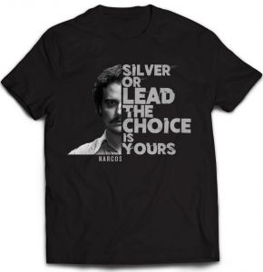 Narcos T-Shirt Silver Or Lead Size M Other