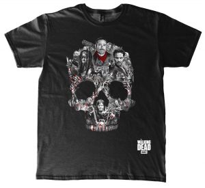 The Walking Dead T-Shirt Skull Montage Size L Other