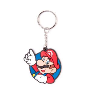 Nintendo Rubber Keychain Mario, Its Me! 6 cm Difuzed