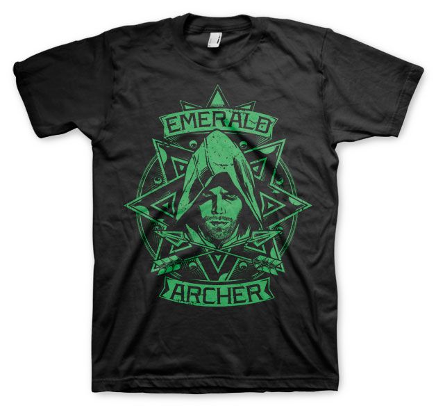 Arrow - Emerald Archer T-Shirt (Black)